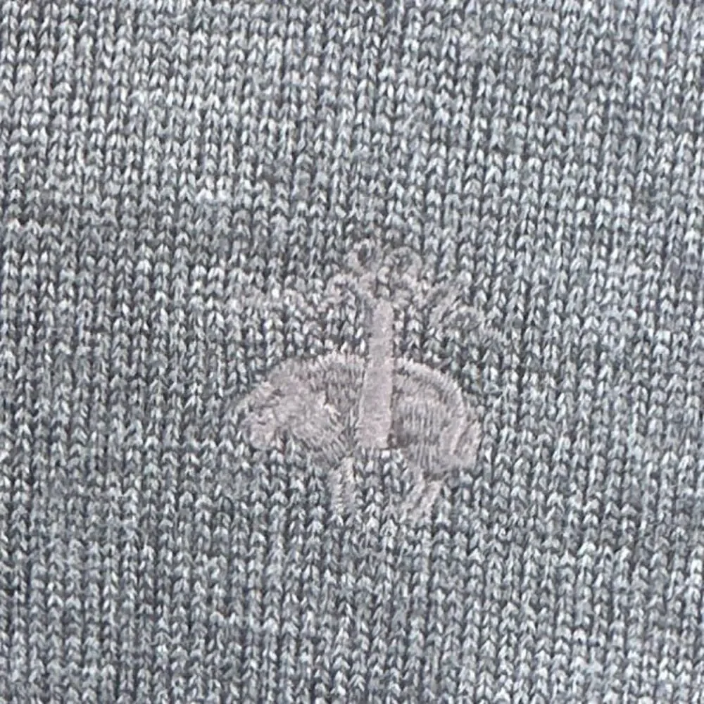 Brooks Brothers Merino Wool Sweater M V-Neck Gray Preppy Ivy League Old Money